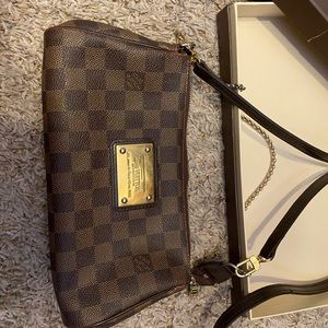 Louis Vuitton Damier Ebene Eva Clutch crossbody